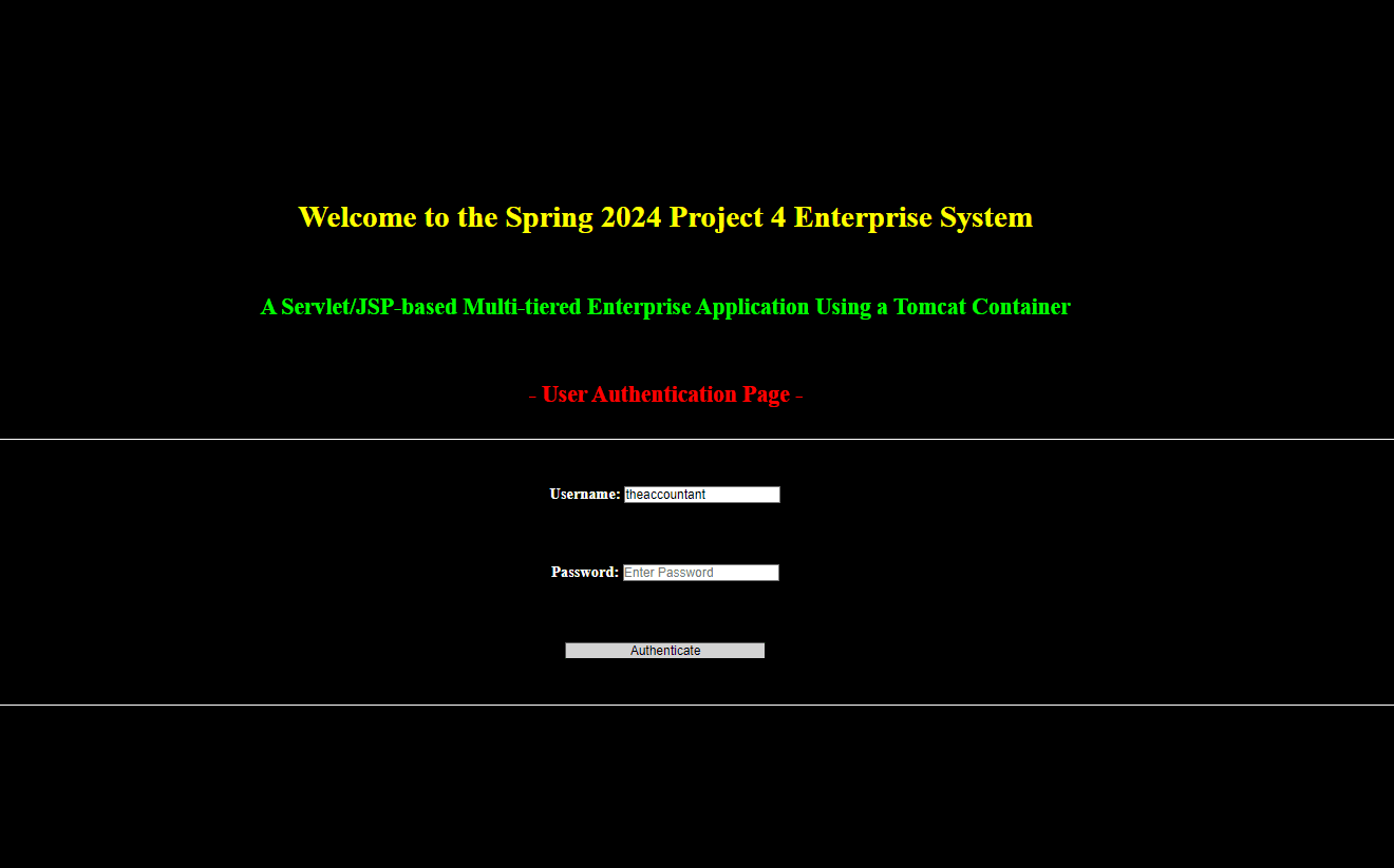 Multi-Tier Distributed Web-Application